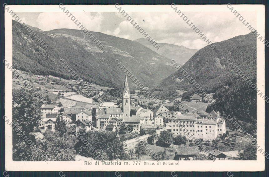 Bolzano Rio Pusteria cartolina BB7584 – fronte