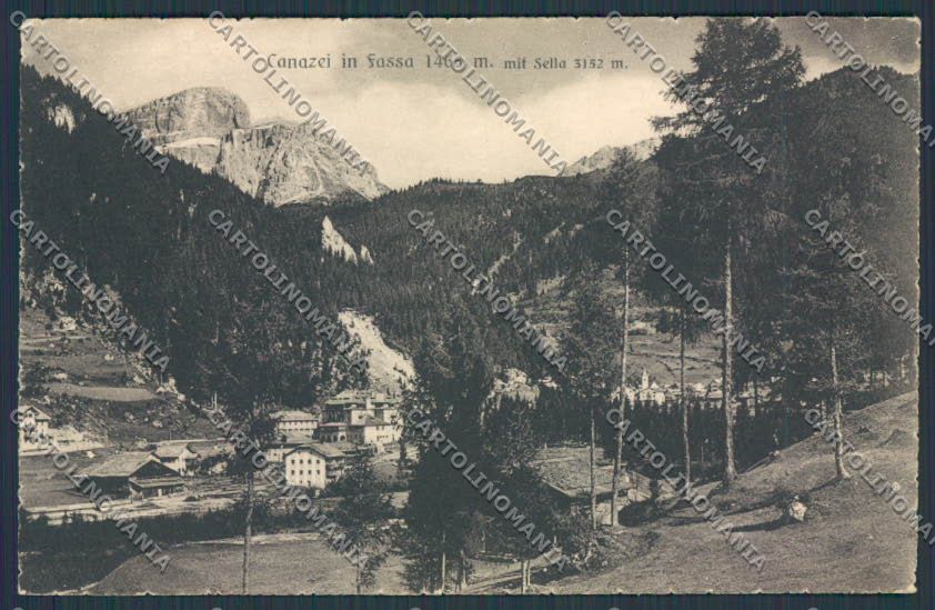 Trento Canazei cartolina BB7586 – fronte