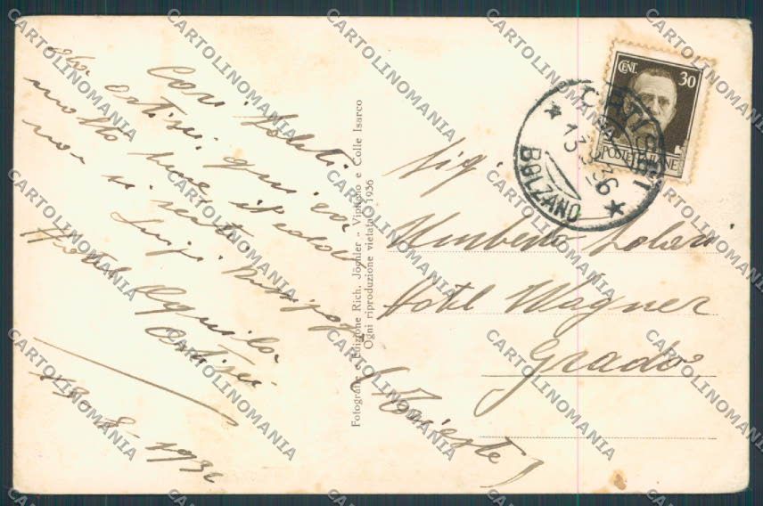 Bolzano Ortisei foto cartolina BB7595 – retro