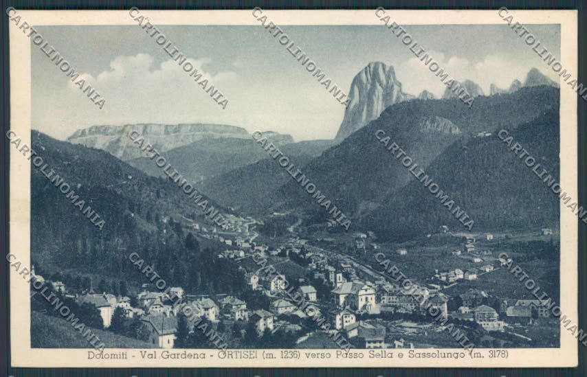 Bolzano Ortisei cartolina BB7596 – fronte