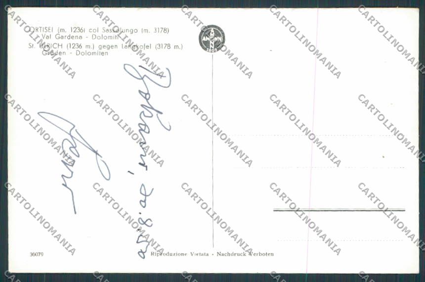 Bolzano Ortisei foto cartolina BB7597 – retro