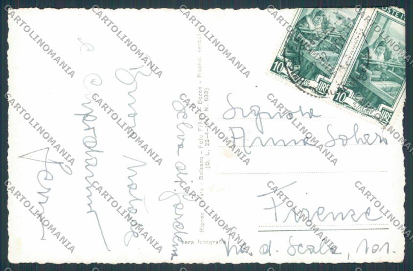 Bolzano Selva foto cartolina BB7611 – retro