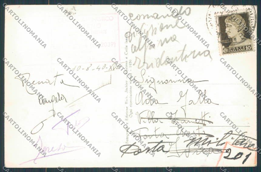 Bolzano Firenze Rifugio foto cartolina BB7632 – retro