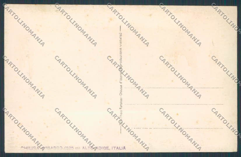 Bolzano Chiusa foto cartolina BB7638 – retro