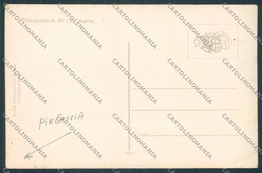 Bolzano Bressanone Brixen PIEGHINA foto cartolina BB7639 – retro