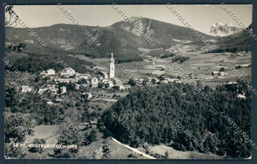 Bolzano Castelrotto foto PIEGHE cartolina BB7646 – fronte