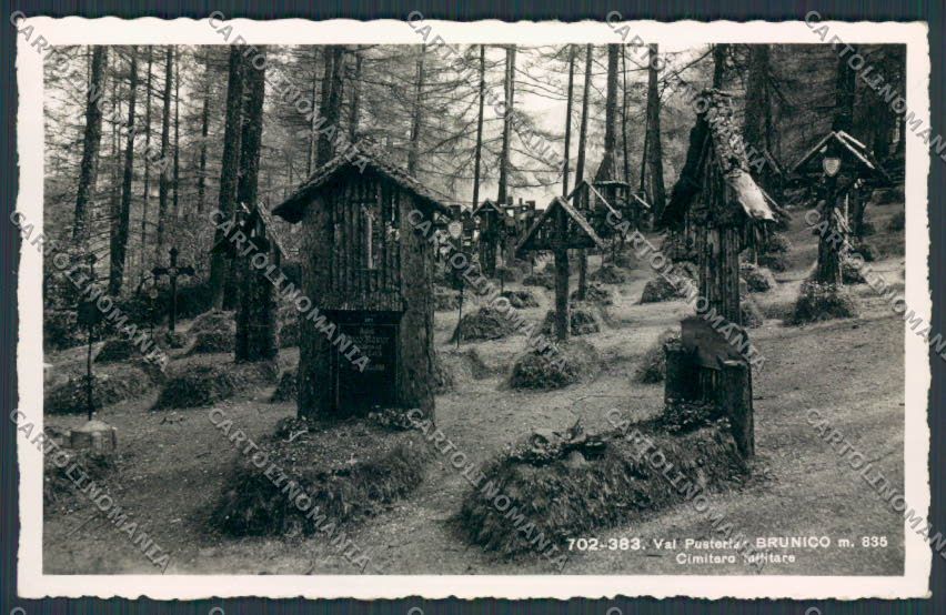 Bolzano Brunico Cimitero Militare cartolina BB7650 – fronte