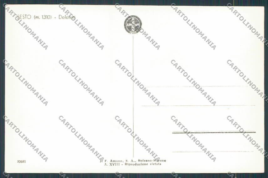 Bolzano Sesto foto cartolina BB7652 – retro
