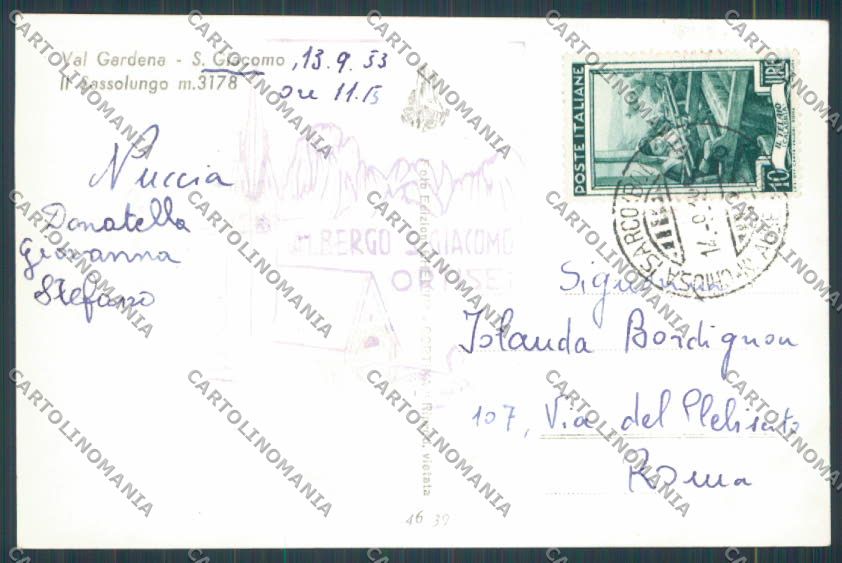 Bolzano San Giacomo foto cartolina BB7656 – retro