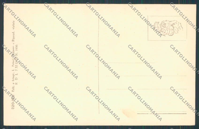 Bolzano Trafoi Hotel Posta cartolina BB7663 – retro