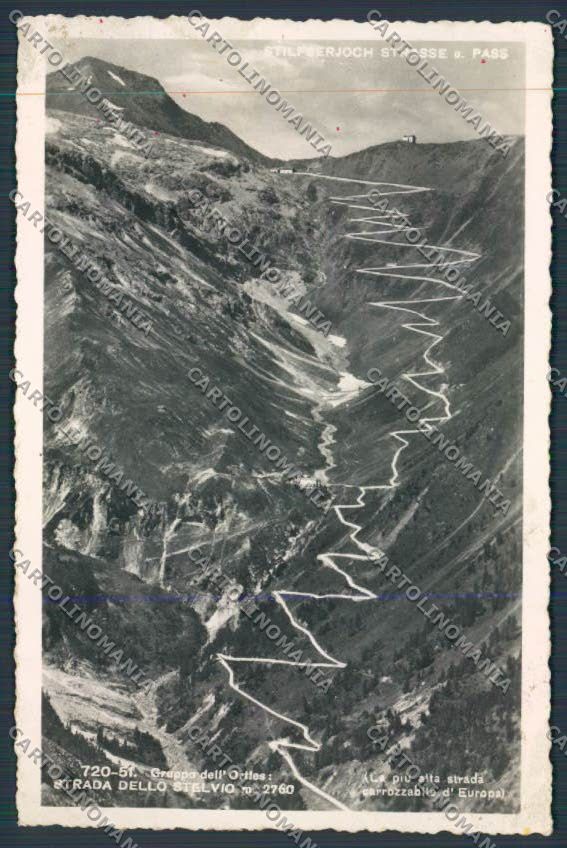 Bolzano Strada allo Stelvio foto cartolina BB7666 – fronte