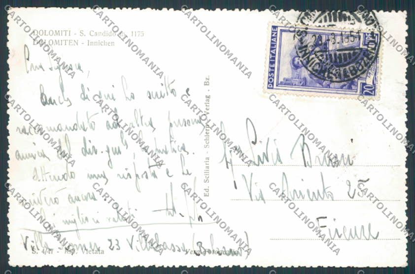 Bolzano San Candido foto cartolina BB7688 – retro