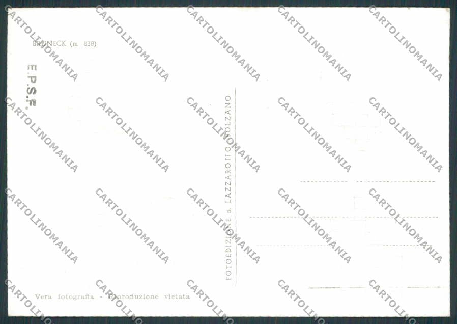 Bolzano Brunico Bruneck foto COLLA FG cartolina BB7704 – retro