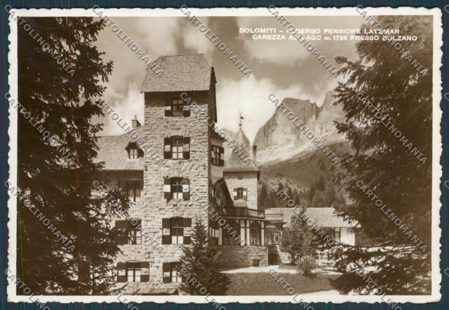Bolzano Carezza al Lago Albergo Latemar foto FG cartolina BB7713 – fronte