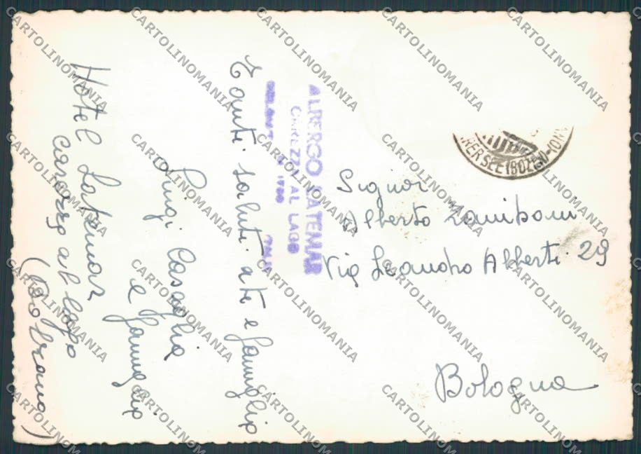 Bolzano Carezza al Lago Albergo Latemar foto FG cartolina BB7713 – retro