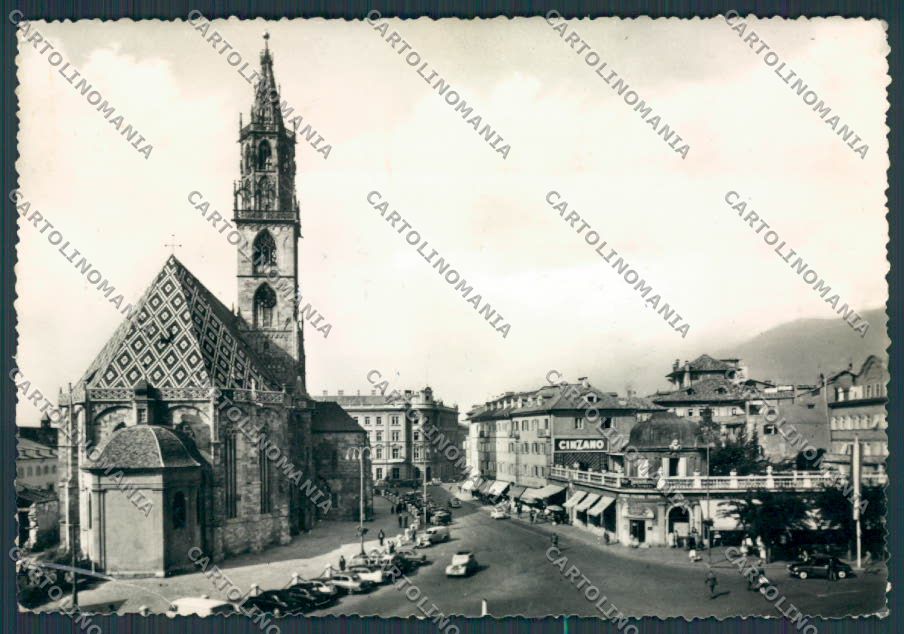 Bolzano Città Duomo PIEGA FG foto cartolina BB7718 – fronte