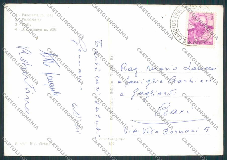Bolzano San Candido Vedutine foto FG cartolina BB7738 – retro