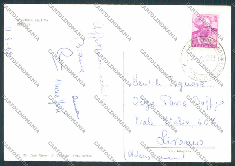 Bolzano San Candido Panorama foto FG cartolina BB7742 – retro