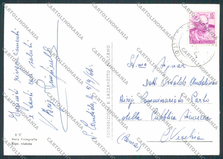 Bolzano San Candido Saluti da Vedutine foto FG cartolina BB7743 – retro