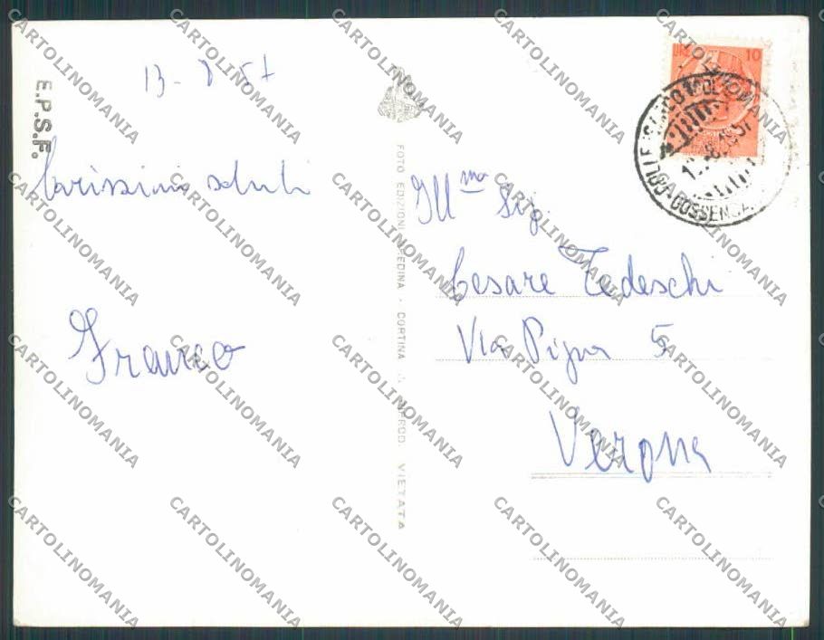 Bolzano Colle Isarco Alpi Breoni foto FG cartolina BB7753 – retro