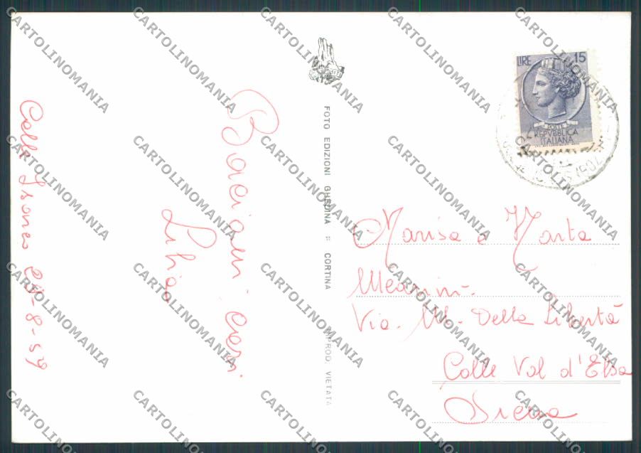 Bolzano Colle Isarco Panorama foto FG cartolina BB7759 – retro