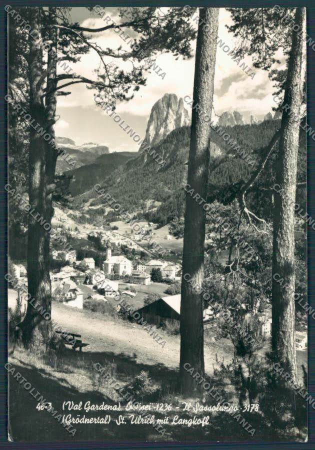 Bolzano Ortisei Val Gardena foto FG cartolina BB7763 – fronte