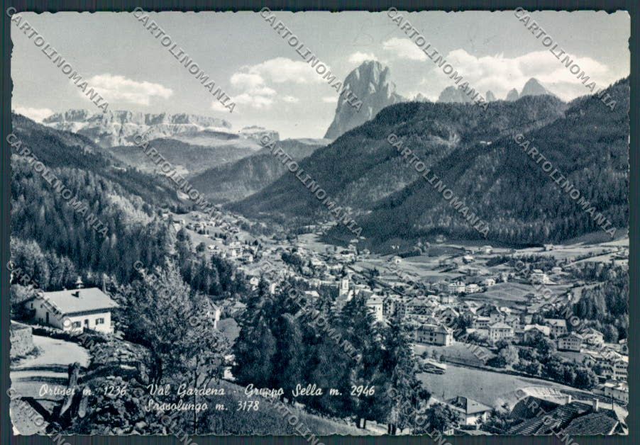 Bolzano Ortisei Val Gardena foto FG cartolina BB7764 – fronte
