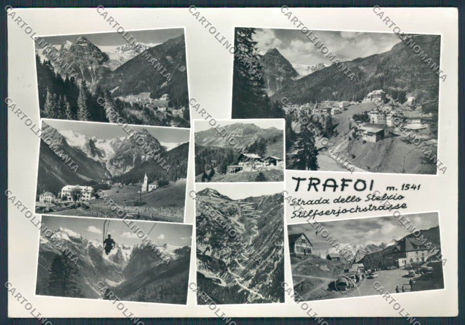 Bolzano Trafoi Strada dello Stelvio Seggiovia foto FG cartolina BB7769 – fronte