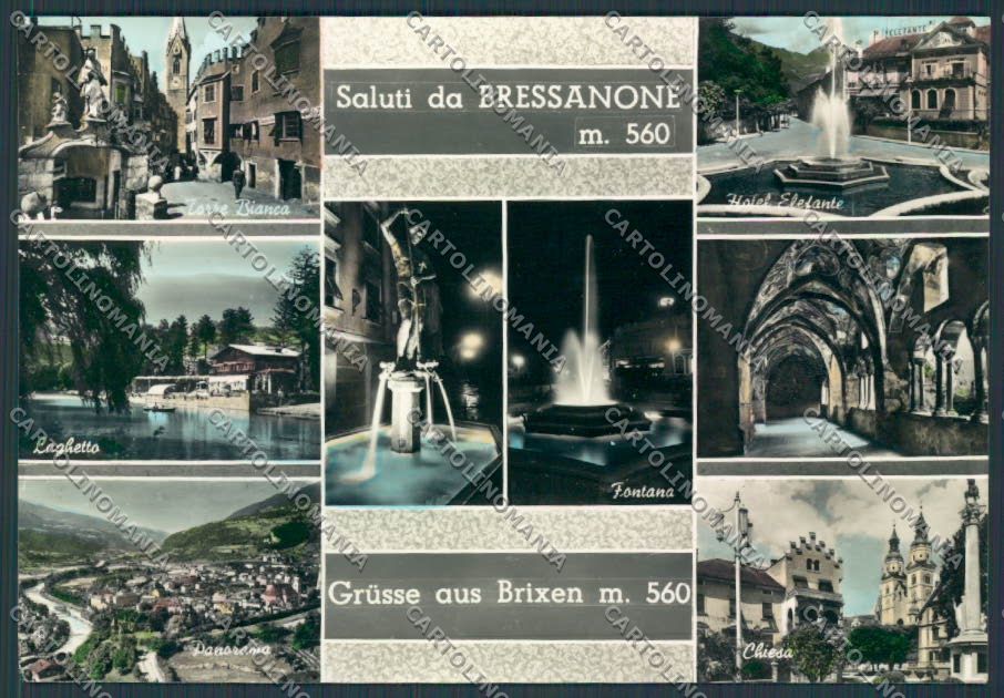 Bolzano Bressanone Saluti da foto FG cartolina BB7791 – fronte