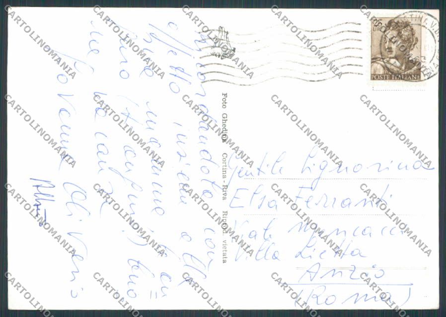 Bolzano Santa Cristina Castel Gardena foto FG cartolina BB7792 – retro