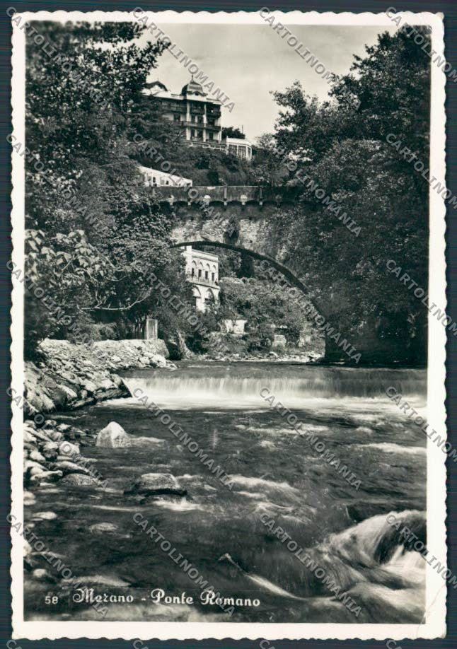 Bolzano Merano Ponte Romano PIEGHINE foto FG cartolina BB7828 – fronte