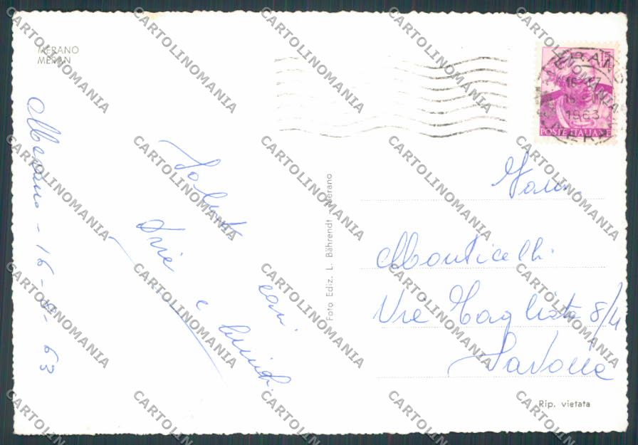 Bolzano Merano Panorama foto FG cartolina BB7840 – retro