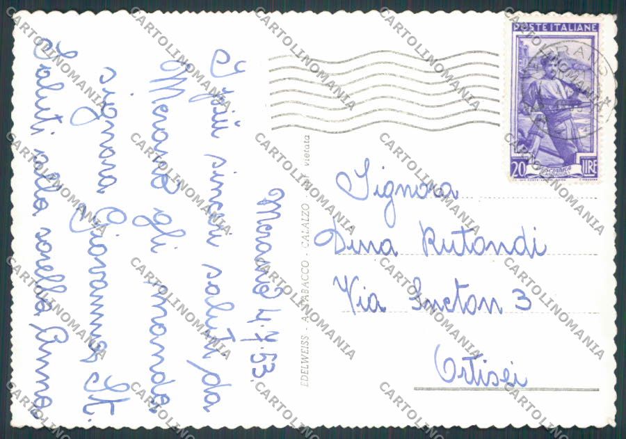 Bolzano Merano Pizzo Ivigna foto FG cartolina BB7841 – retro