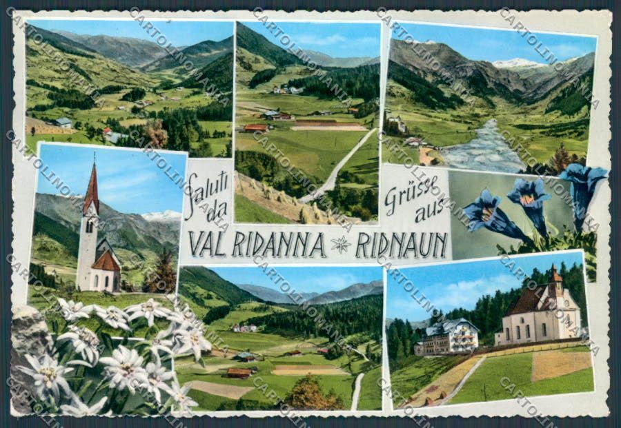 Bolzano Val Ridanna Saluti da Vedutine FG cartolina BB7849 – fronte