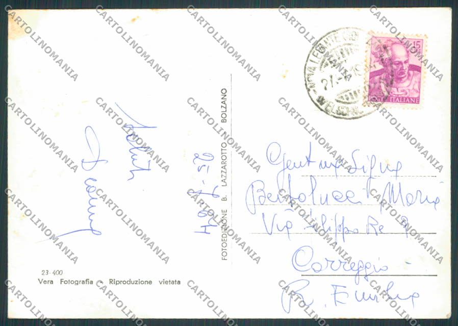 Bolzano Carezza Lago foto FG cartolina BB7861 – retro