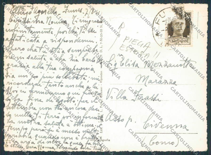 Bolzano Funes San Pietro PIEGATA foto FG cartolina BB7866 – retro