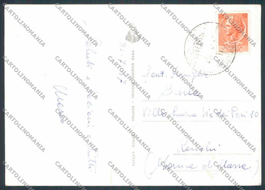 Bolzano San Martino Val Badia foto FG cartolina BB7874 – retro
