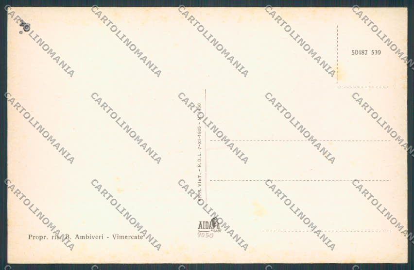 Milano Mezzago Casa Radaelli cartolina BB7898 – retro