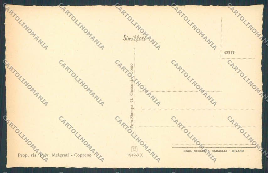 Milano Lentate sul Seveso Copreno Villa Maria cartolina BB7900 – retro
