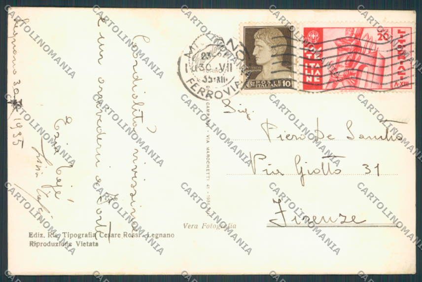 Milano Legnano Museo Civico foto cartolina BB7907 – retro