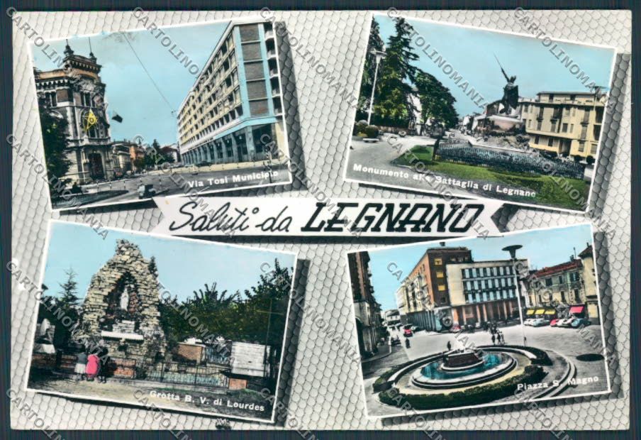 Milano Legnano Saluti da foto FG cartolina BB7923 – fronte