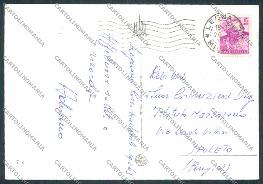 Milano Legnano Saluti da foto FG cartolina BB7923 – retro