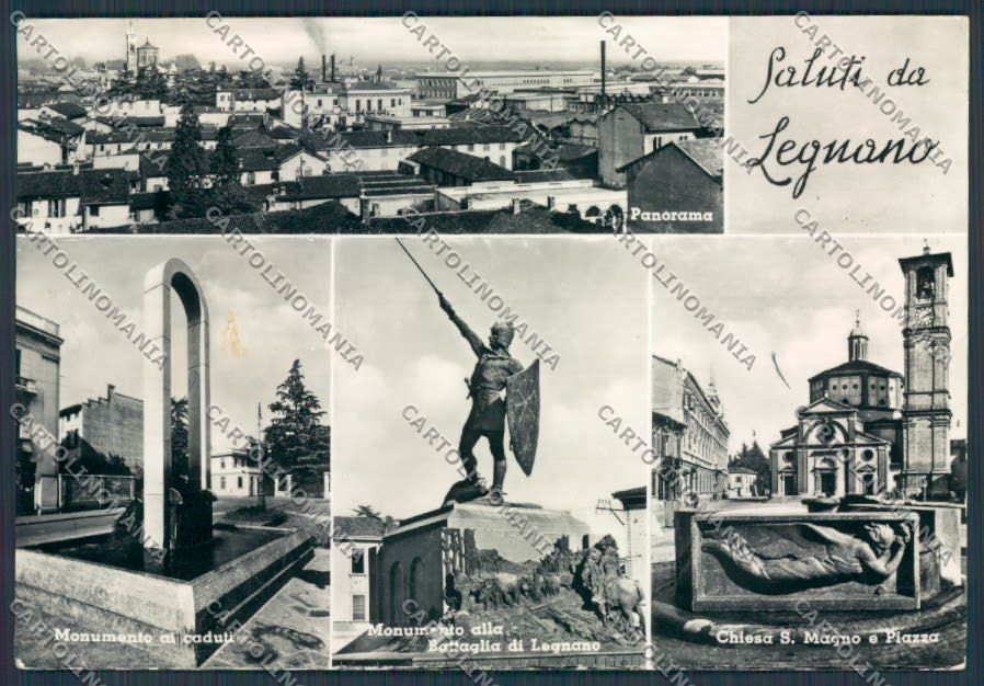 Milano Legnano Saluti da foto FG cartolina BB7925 – fronte