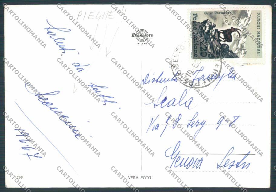 Milano Sesto San Giovanni Palazzo Comunale PIEGHE  foto FG cartolina BB7932 – retro