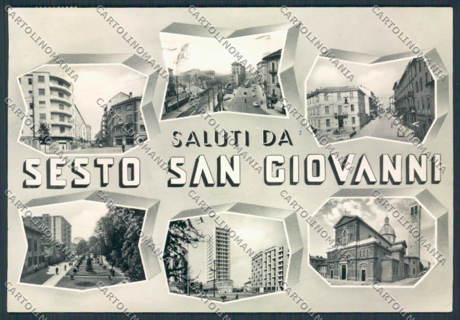 Milano Sesto San Giovanni Saluti foto FG cartolina BB7942 – fronte