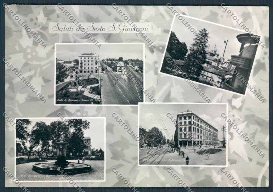 Milano Sesto San  Giovanni Saluti PIEGHINE foto FG cartolina BB7943 – fronte