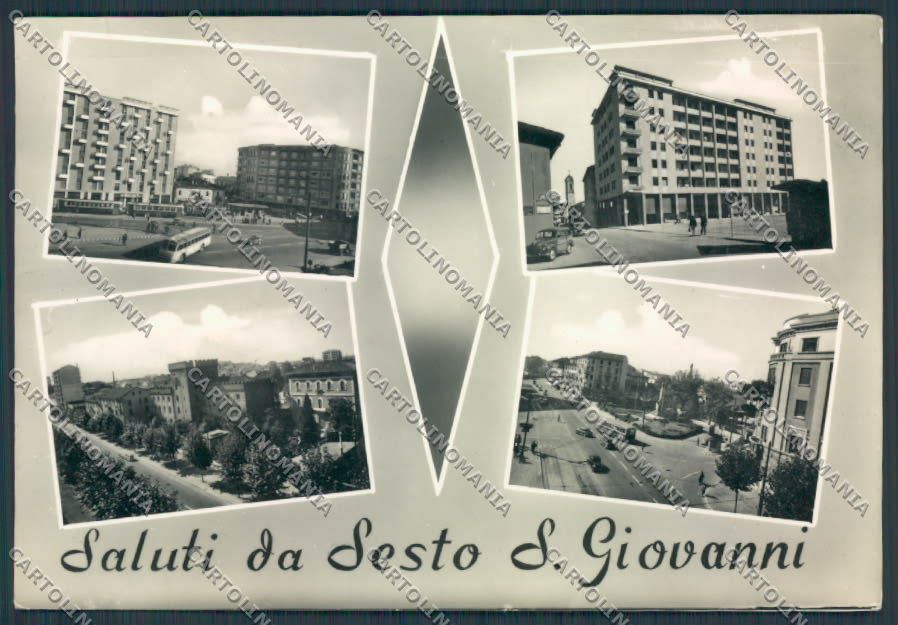 Milano Sesto San Giovanni Saluti foto FG cartolina BB7945 – fronte