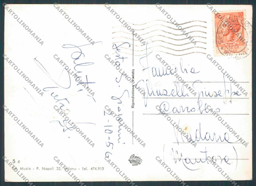 Milano Sesto San Giovanni Saluti foto FG cartolina BB7945 – retro