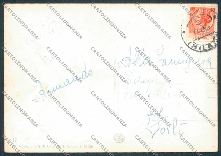 Milano Rho Via De Amicis foto FG cartolina BB7950 – retro