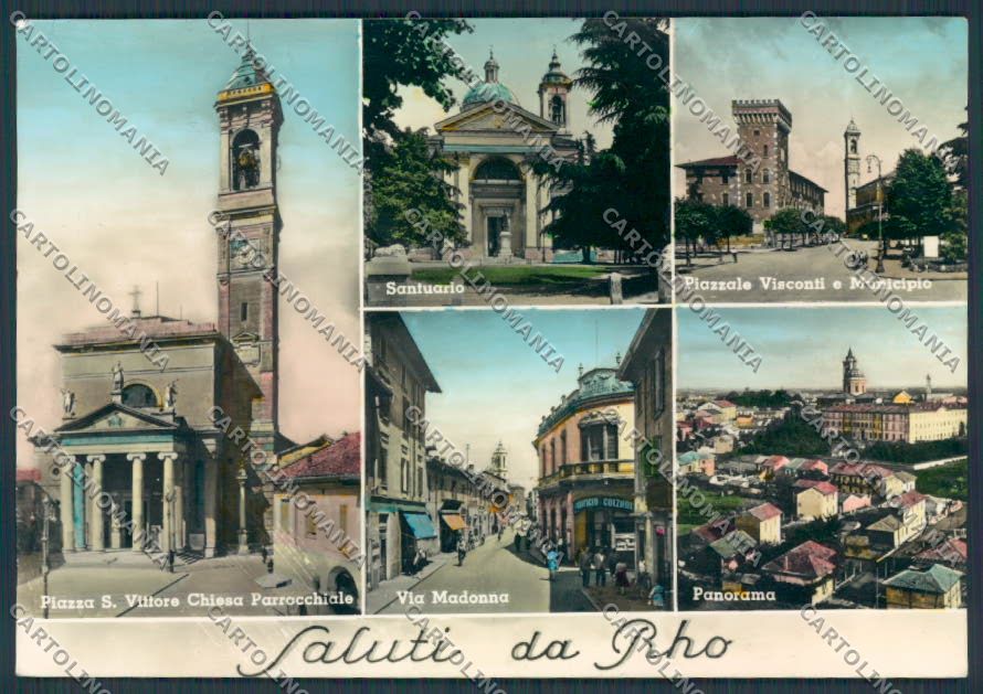 Milano Rho Saluti da foto FG cartolina BB7956 – fronte